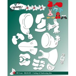By Lene dies Christmas clothes Hue 2,8x5,2cm Passer til BLD1492