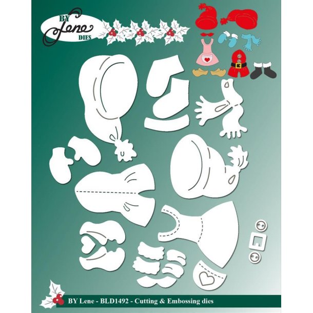 By Lene dies Christmas clothes Hue 2,8x5,2cm Passer til BLD1492
