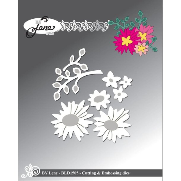 By Lene dies Flowers 3,6x3,4cm