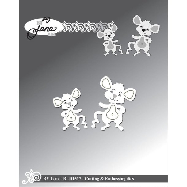 By Lene dies Mini mice 3,6x4,4-2,8x3,4cm