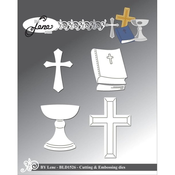 By Lene dies Christianity St�rste kors 3,9x5,8cm