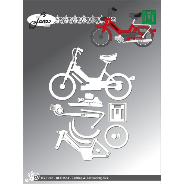 By Lene dies Moped 9,5x5,8cm Puch Maxi