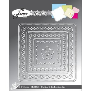 By Lene dies Square frame 9,5x9,5cm
