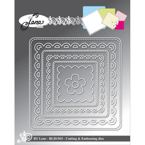 By Lene dies Square frame 9,5x9,5cm