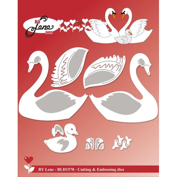 By Lene dies Swans 5,8x5,9cm