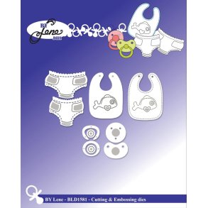 By Lene dies Baby stuff St�rste 2,6x3,5cm