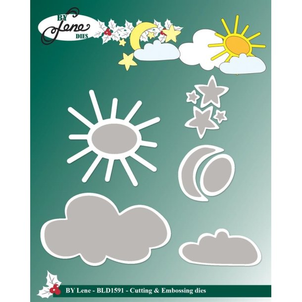 By Lene dies Sun and clouds 4,6x4,7cm
