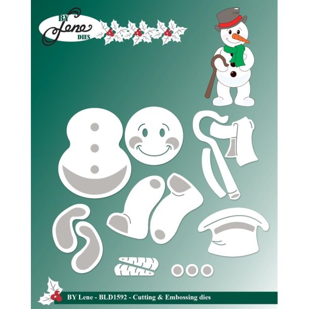 By Lene dies Snowman 2,8x2,8cm 