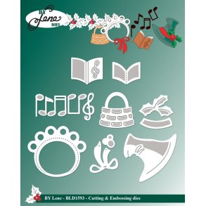 By Lene dies Snowman accessiories nr 1 Taske 2,6x2,6cm