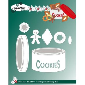 By Lene dies Cookie tin Kaged�se 6x4,3cm