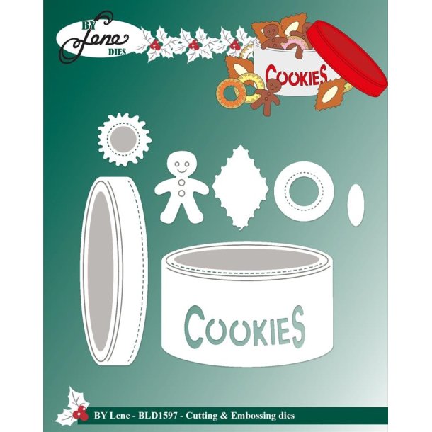 By Lene dies Cookie tin Kaged�se 6x4,3cm