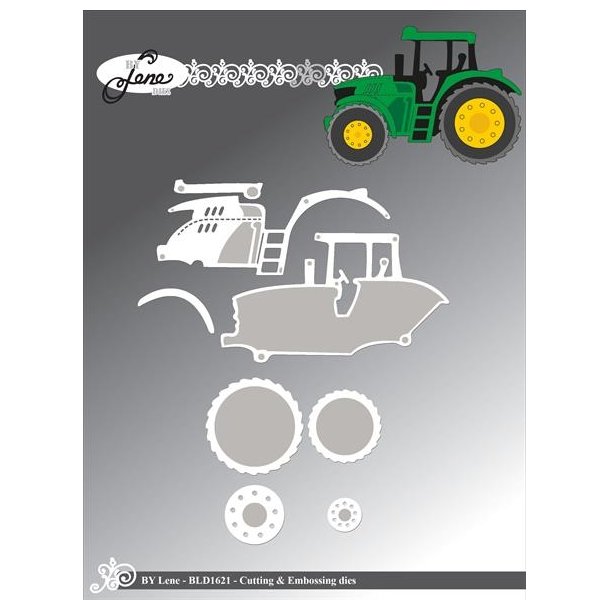By Lene dies Tractor Samlet 8x5,6cm