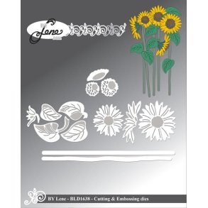By Lene dies Sunflower St�rste blomsterhoved 2,7x2,9cm