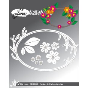 By Lene dies Flower Wreath 11,8x7,5cm