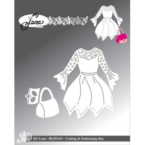 By Lene dies Dress Kjole 6,8x7,5cm