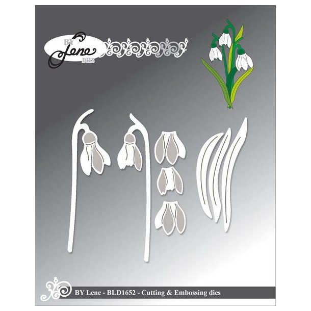 By Lene dies Snowdrops St�rste: 2x7cm