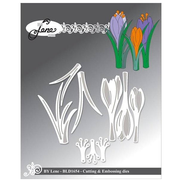 By Lene dies Crocus St�rste: 1,8x5,6cm