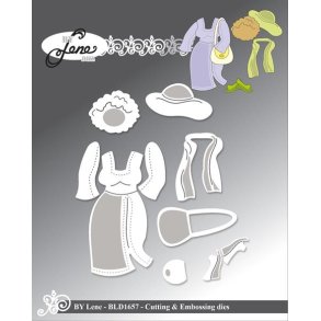 By Lene dies Accessories for BLD1635-3 St�rste 3,3x6,4cm