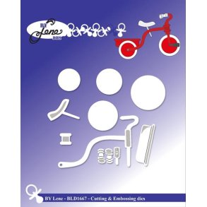 By Lene dies Tricycle Samlet 7,7x5,4cm