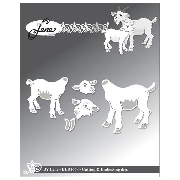 By Lene dies Goat St�rste 4,6x4,6cm