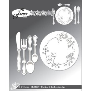 By Lene dies Plate Cutlery Tallerken: 6,5x6,5cm