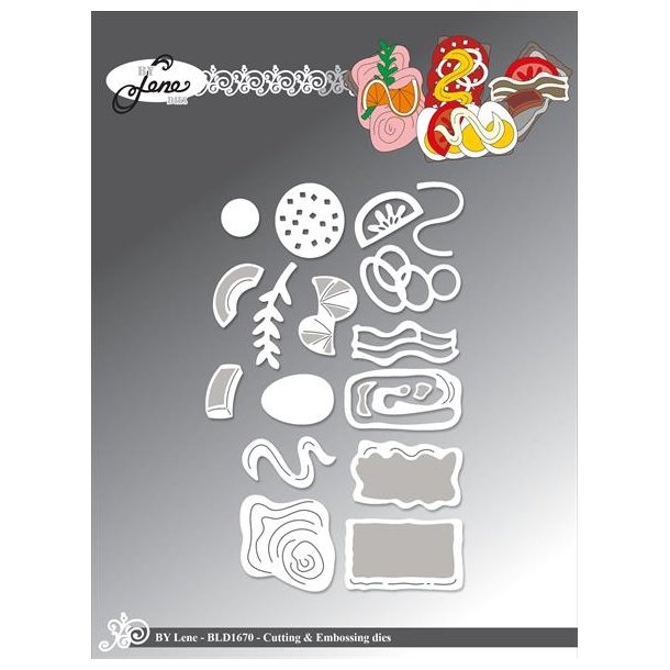 By Lene dies Dansk Sm�rrebr�d nr 1 St�rste: 3,1x5,3cm