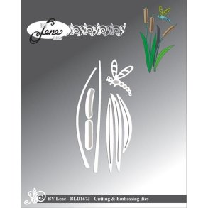 By Lene dies Cattails Samlet: 5,2x9,5cm