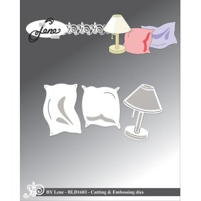 By Lene dies Pillows and lamp Lampe 3x4,2cm