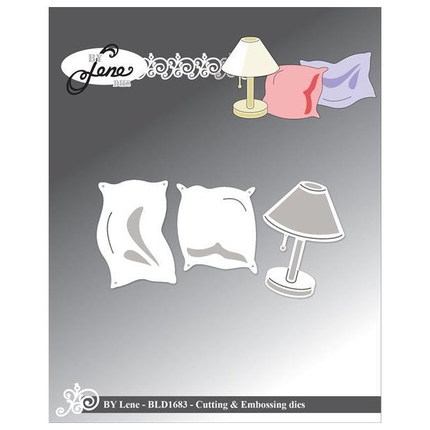 By Lene dies Pillows and lamp Lampe 3x4,2cm