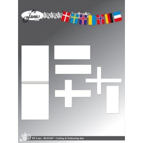 By Lene dies Flag vine St�rste3,8x10,4cm