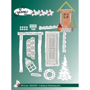 By Lene dies Christmas door D�r: 3,2x7,8cm