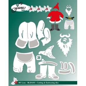 By Lene dies Santas clothes Jakke: 4,2x4,7cm