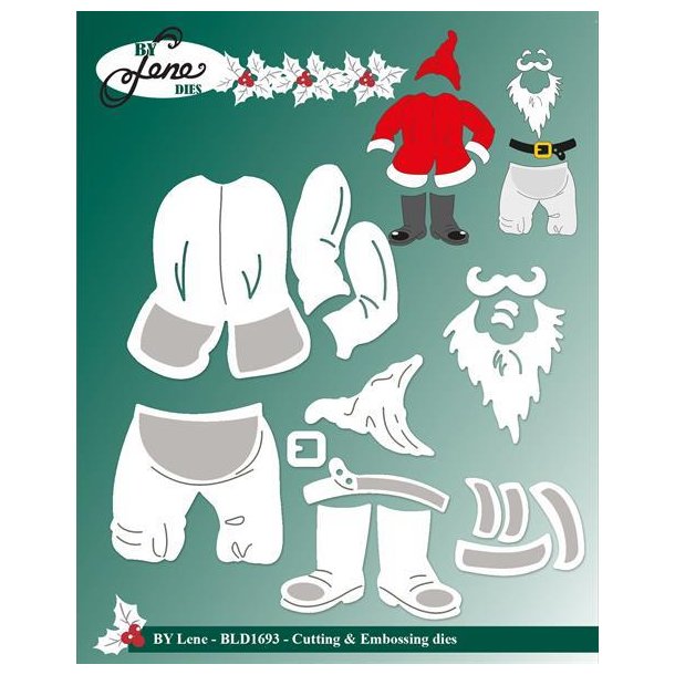 By Lene dies Santas clothes Jakke: 4,2x4,7cm