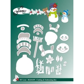 By Lene dies Snowman St�rste: 4,2x4,8cm