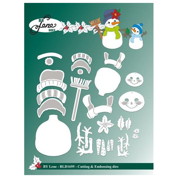 By Lene dies Snowman St�rste: 4,2x4,8cm