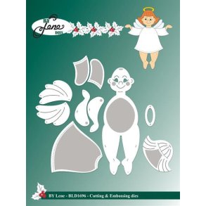 By Lene dies Large angel # 1 St�rste: 3,6x10,4cm