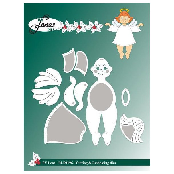 By Lene dies Large angel # 1 St�rste: 3,6x10,4cm