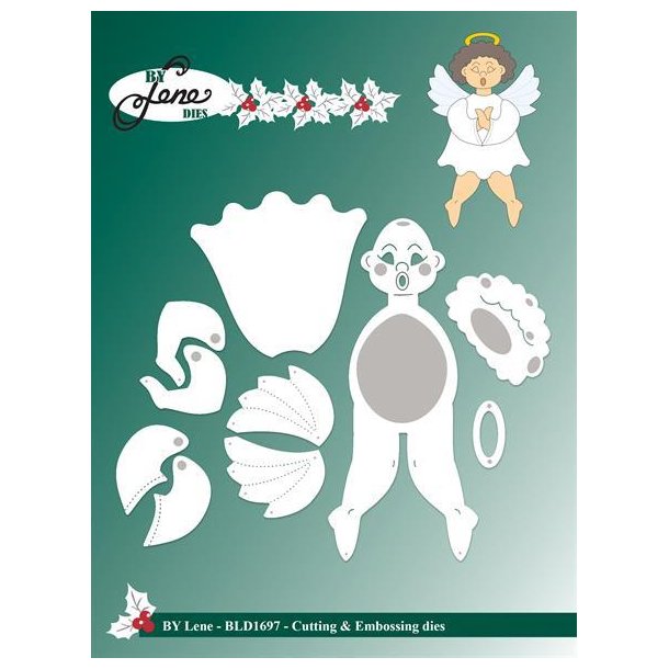 By Lene dies Large angel # 2 St�rste: 4,6x10,5cm