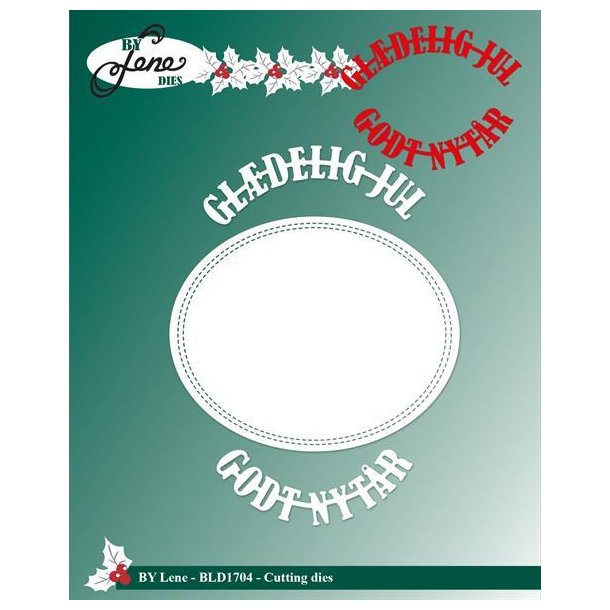 By Lene dies Gl�delig jul Oval: 7,2x8,9cm