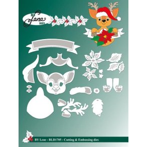 By Lene dies Large bambi Bambis hoved 5,8x3,7cm