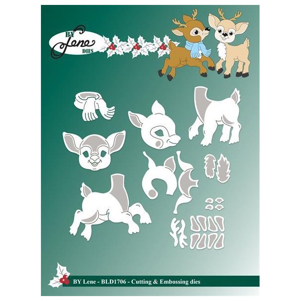 By Lene dies Bambi Bambis hovved 4,3x2,7cm