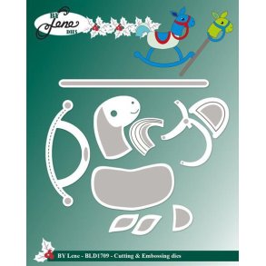 By Lene dies Rocking horse Hoved 2,6x3,6cm