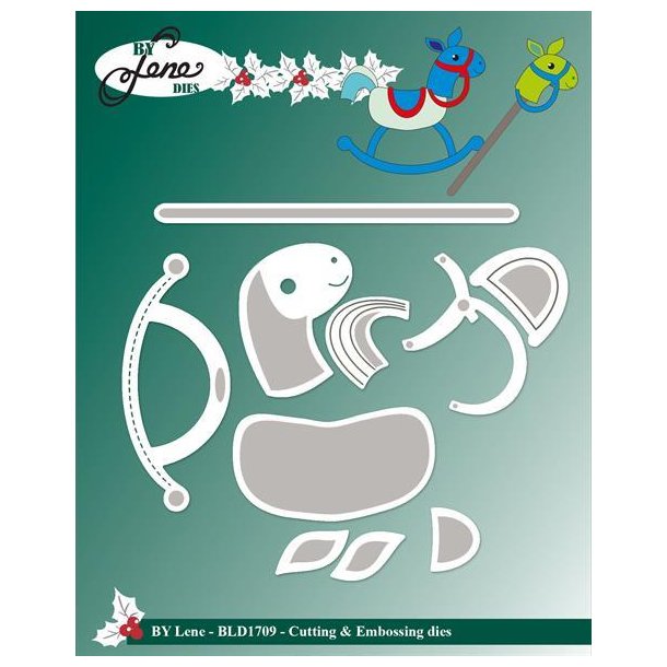 By Lene dies Rocking horse Hoved 2,6x3,6cm