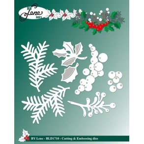By Lene dies Christmas greens St�rste 5x4cm