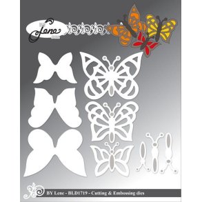 By Lene dies Butterflies St�rste 4,7x3,6cm