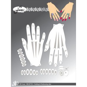 By Lene dies Fingernails 5,4x9,9cmx2