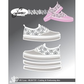  By Lene dies Flower sneeakers 6,7x3,1cmx2