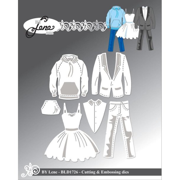 By Lene dies Mini clothes Kjole 4,9x5,2cm
