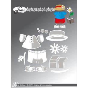 By Lene dies Accessories for BLD1727#2 Hat 5,2x2,5cm