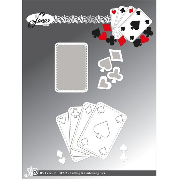 By Lene dies Playing cards St�rste 8x6,7cm